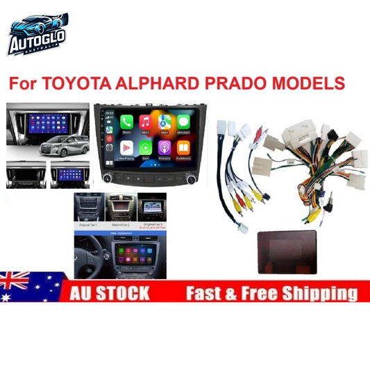 Autoglo Australia For Toyota Alphard Lexus IS250 IS300 Android Stereo Harness CANBUS Optical Fiber