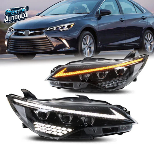 Autoglo Australia LED Headlights For Toyota Camry 2015-2017 DRL Start UP Animation