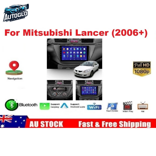 Autoglo Australia 9" (2G+32G) GPS BT WiFi CARPLAY ANDROID Stereo For Mitsubishi Lancer (2002-10)
