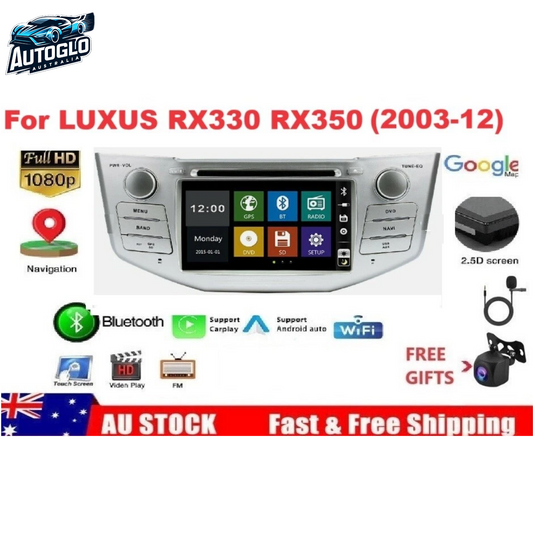 Autoglo Australia 9" Android 12 Stereo Carplay for Lexus RX300 RX330 RX350 (2003-12)