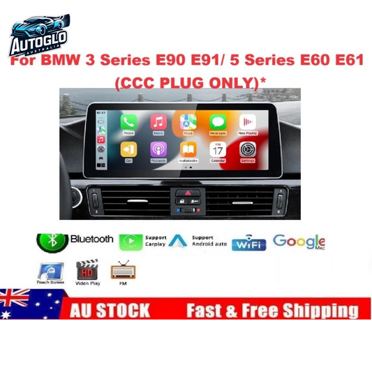 Autoglo Australia BMW 3 Series E90/91 5 Series E61/61 12.3" XL FHD Carplay Android Stereo BT CCC