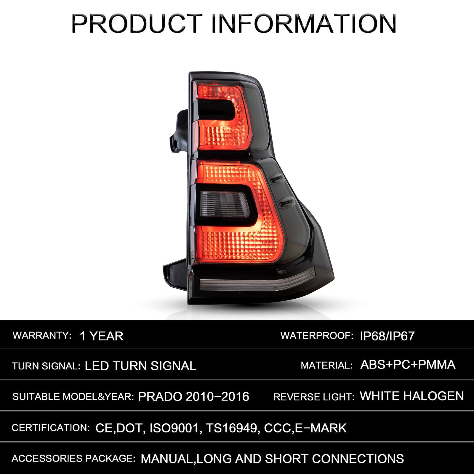 Detailed View of Smoked Lens LED Turn Signals with Sequential Indicators
