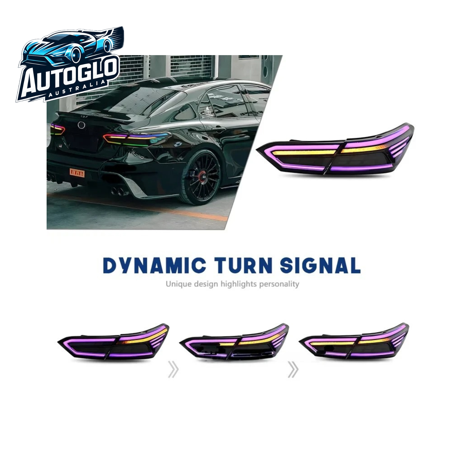 New Toyota Camry RGB LED Tail Lights (2018-2024), Custom Sequential LE New Toyota Camry RGB LED Tail Lights (2018-2024), Custom Sequential LE