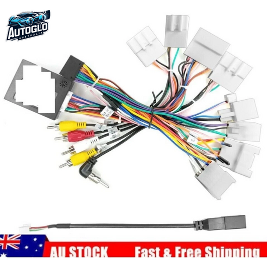 Autoglo Australia For Toyota Car Stereo Radio Power Harness ISO Adapter Support OEM JBL AMP