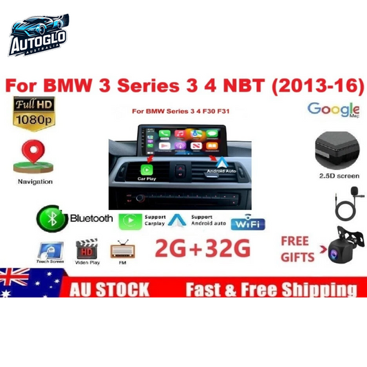 Autoglo Australia BMW 3/4 Series F-Models 9" Carplay Android BT GPS 4G Auto Stereo (NBT only)