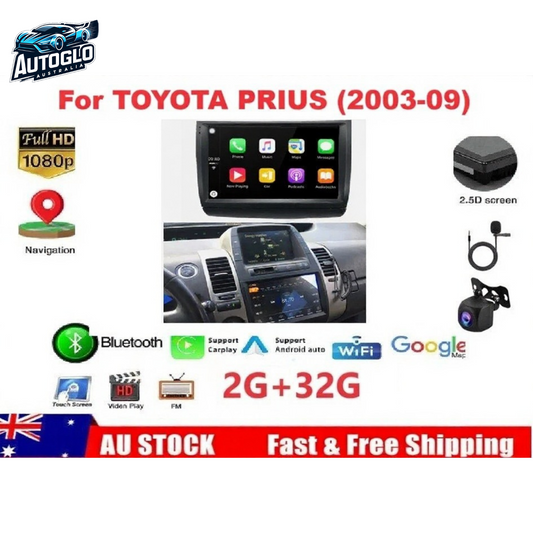 Autoglo Australia 9" Android Carplay BT GPS Stereo for TOYOTA PRIUS 2GB+32G (2002-09)