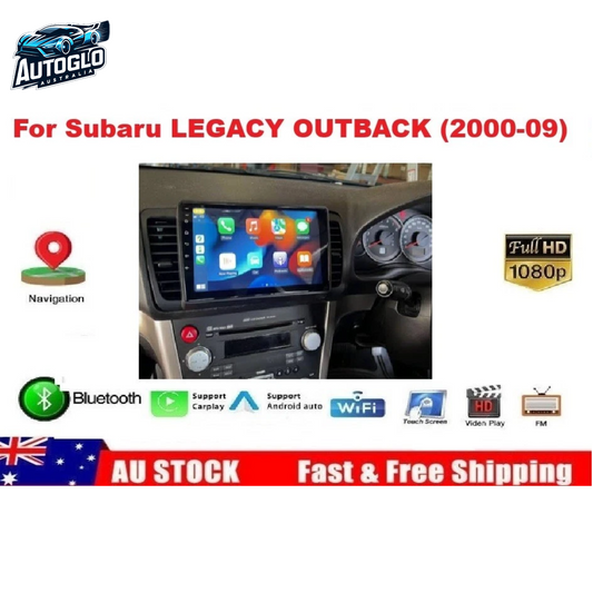 Autoglo Australia 9" (2G+32G) GPS BT WiFi CARPLAY Stereo For SUBARU LEGACY OUTBACK (2000-09)
