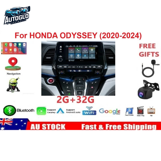 Autoglo Australia 10" Android Carplay BT GPS WiFi Stereo for HONDA ODYSSEY (2020-24)