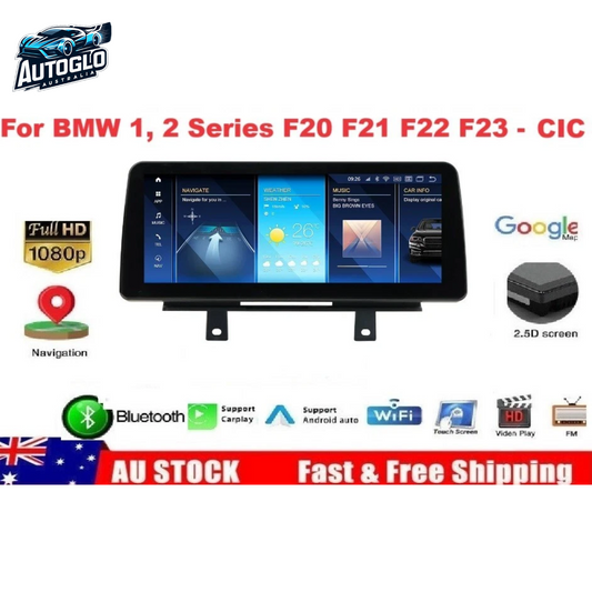 Autoglo AustraliaBMW 1/2 Series F20 NBT 12.3" XL FHD Carplay Android BT GPS 4G Auto Stereo (CIC)