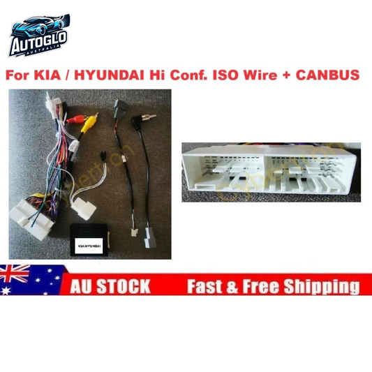 Autoglo Australia For KIA HYUNDAI CARs models High Configuration Power Harness ISO Android Stereo