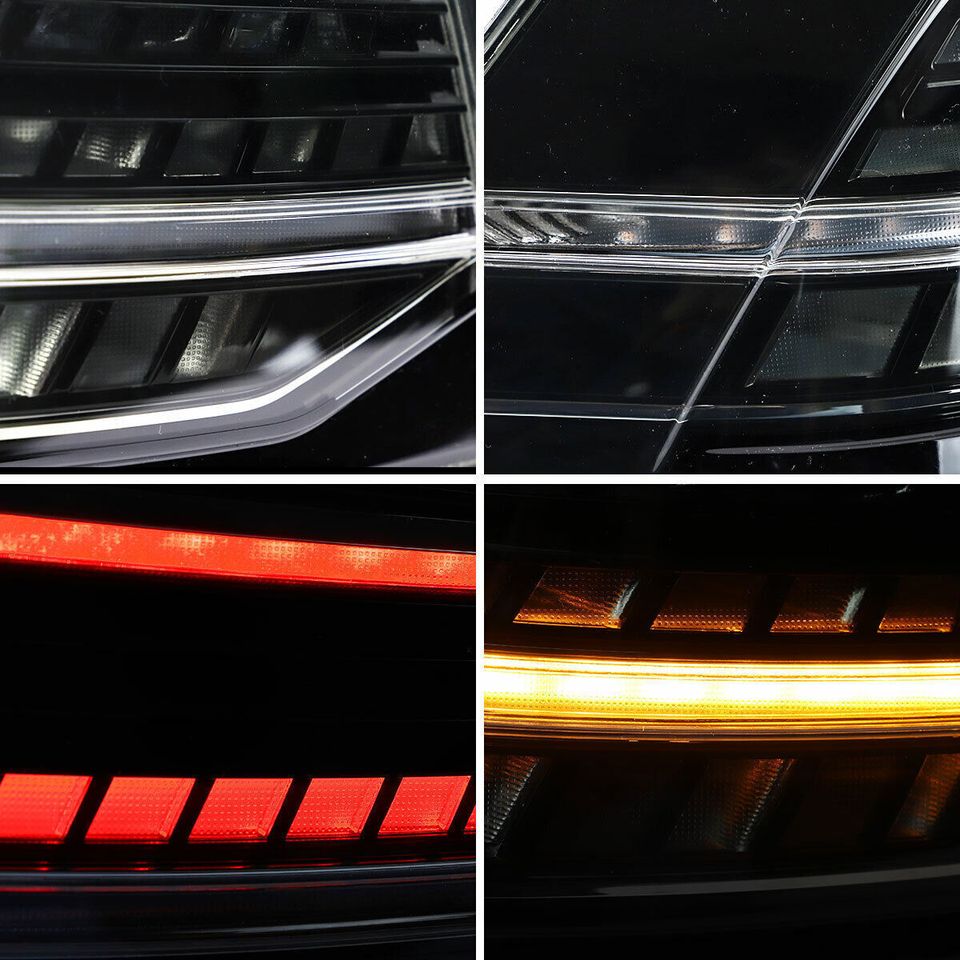 2pcs VLAND LED Tail lights Fit Volkswagen Golf 7 MK7 13-19 Smoked rear Lamps - Autoglo Australia