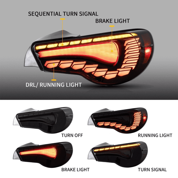 Toyota 86 LED tail lights,