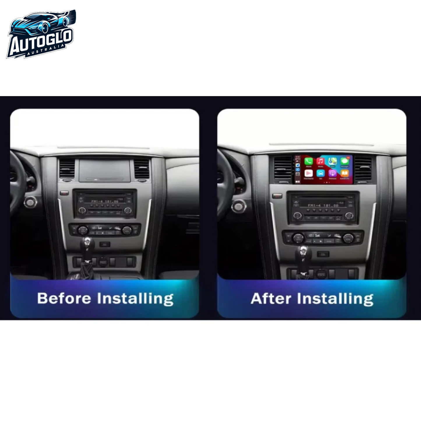 Autoglo Australia 9" Android Carplay Stereo for NISSAN PATROL Y62 ST-L/ TI 2GB+32G (2010-20)