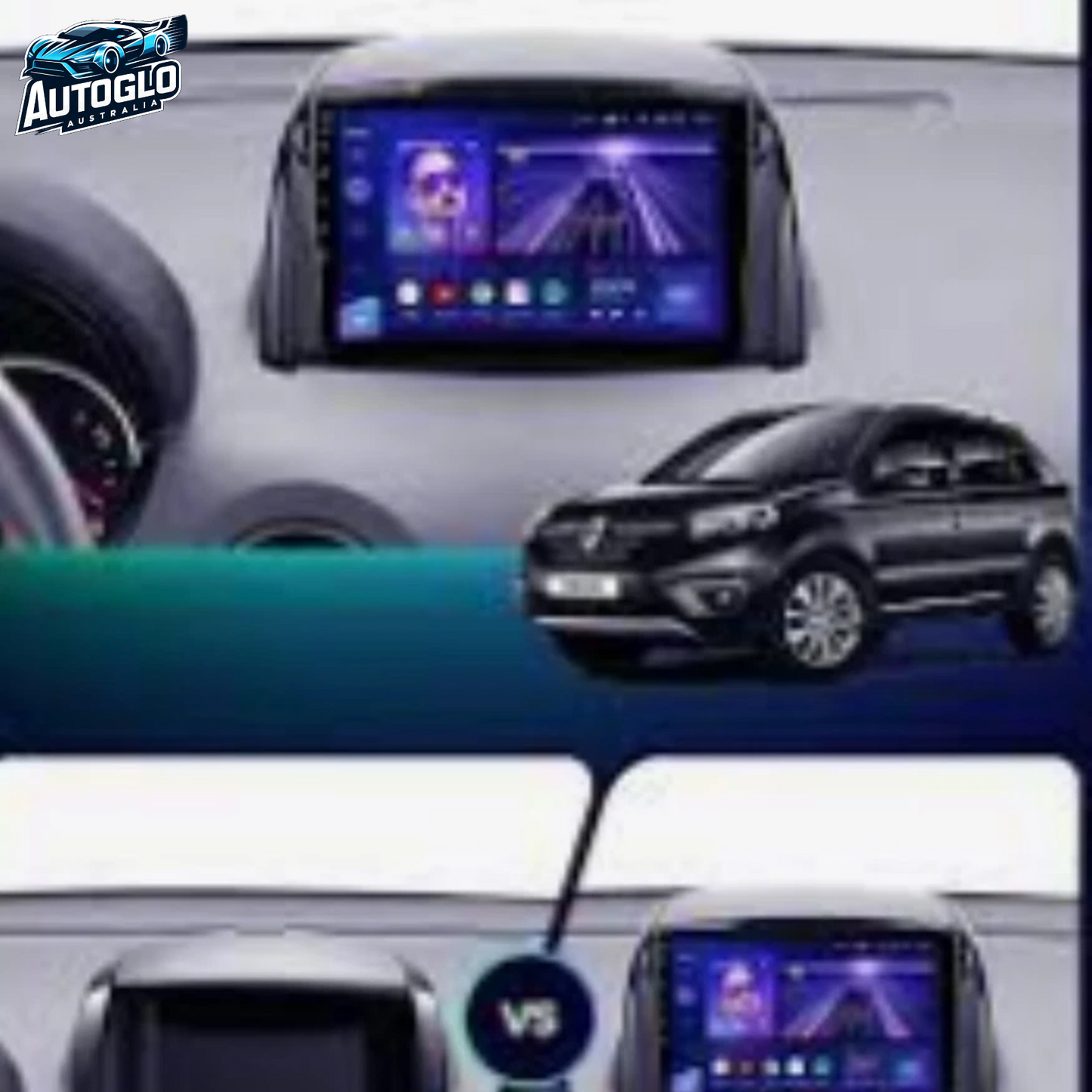 Autoglo Australia 9" (2GB+32G) Android Carplay BT GPS Stereo for RENAULT KOLEOS (2008-15)