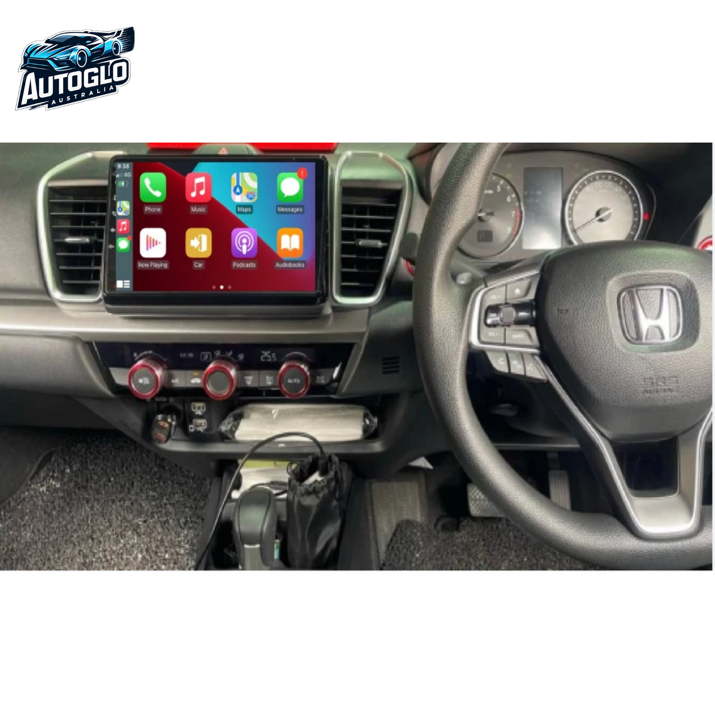 Autoglo Australia 9" Carplay Android BT GPS 2+32G Stereo for HONDA CITY (2020+)+Rev. Cam-Gifts
