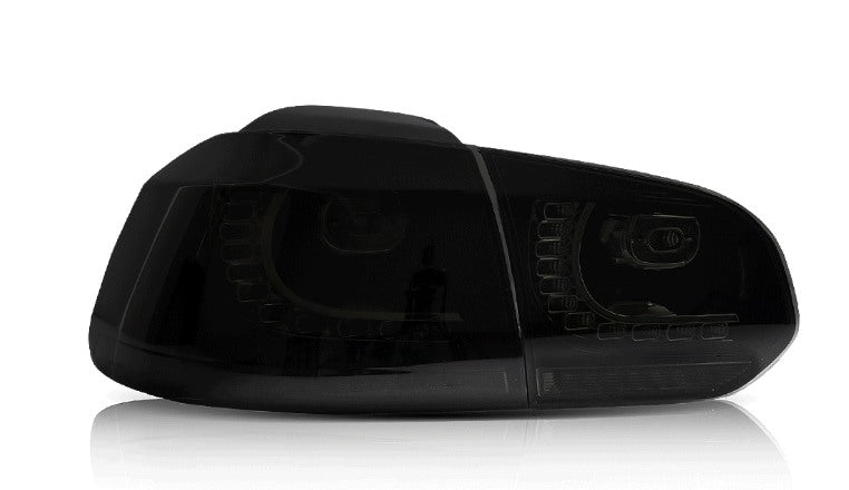 VLAND Smoked LED Tail Light For 2008-2014 Volkswagen Golf 6 MK6 GTI R Rear Lamps