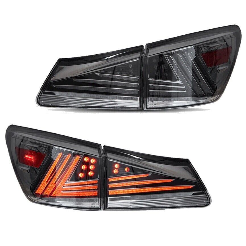 Smoked Lens LED Running Lights on Lexus IS