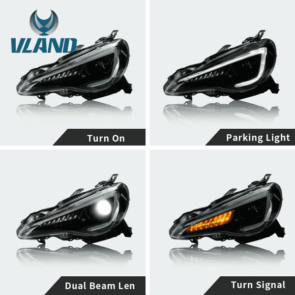 "Custom lights for Subaru BRZ, LED technology"