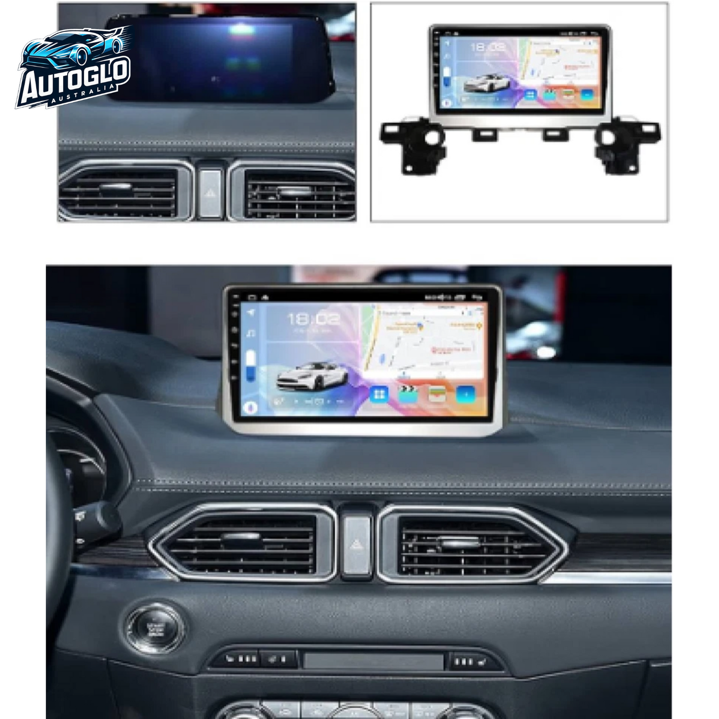 Autoglo Australia 9" CarPlay Android GPS BT WiFi Stereo For MAZDA CX5 (2017+ Models) 2GB+32GB