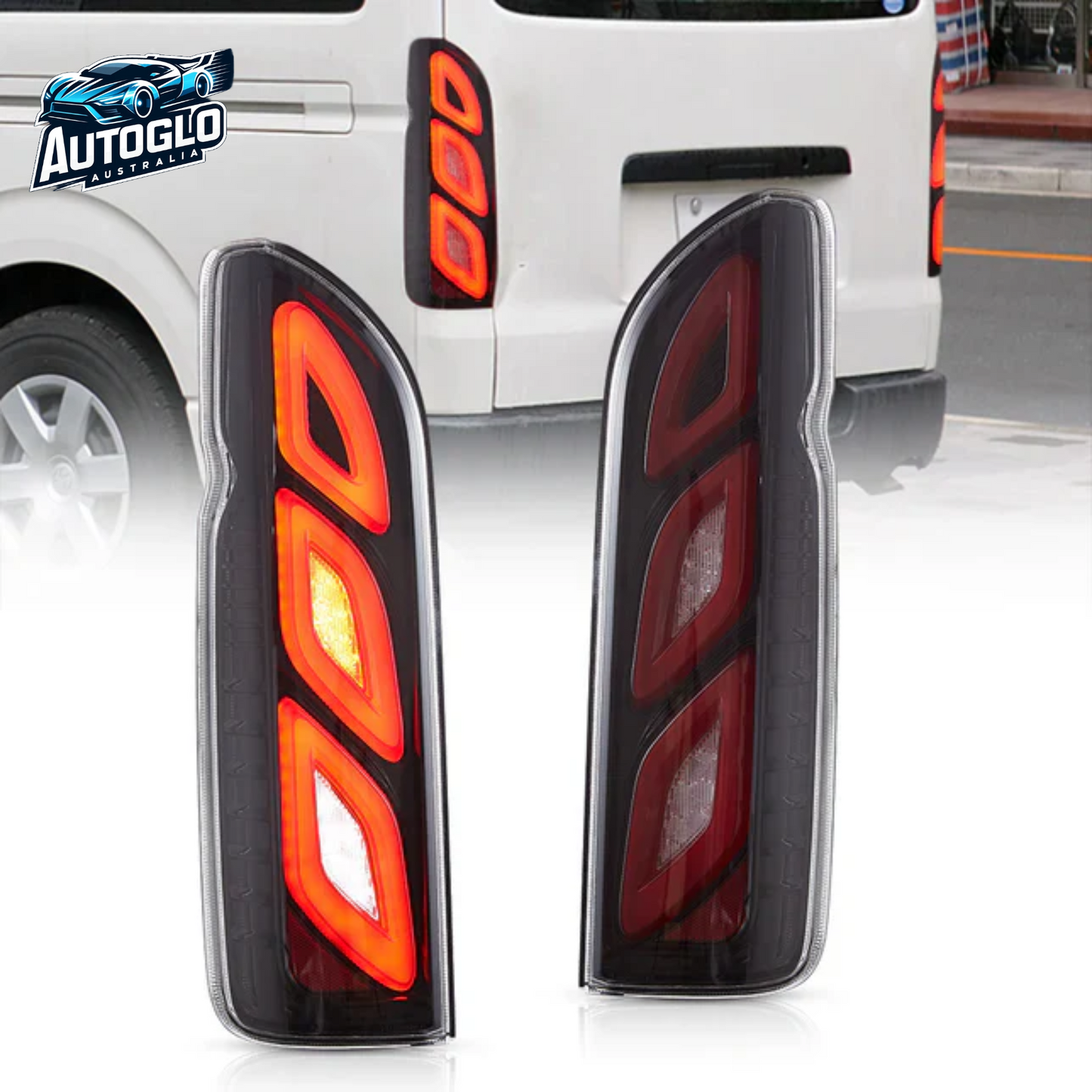 VLAND LED Taillights For 2005-2019 Toyota Hiace W/Startup Animation
