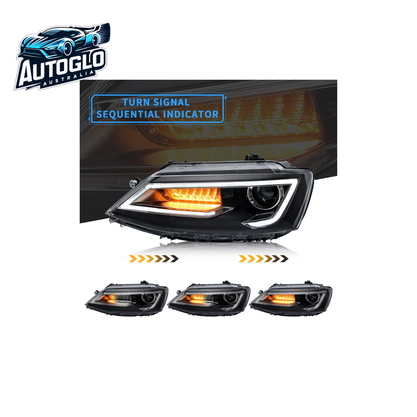 VLAND Dual Beam Headlights For Volkswagen Jetta / Sagitar 2011-2018