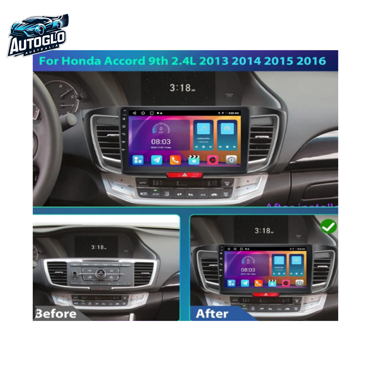 Autoglo Australia 10" (2GB+32G) Android 13 Carplay Stereo BT GPS for TOYOTA PRADO 150(2014-19)