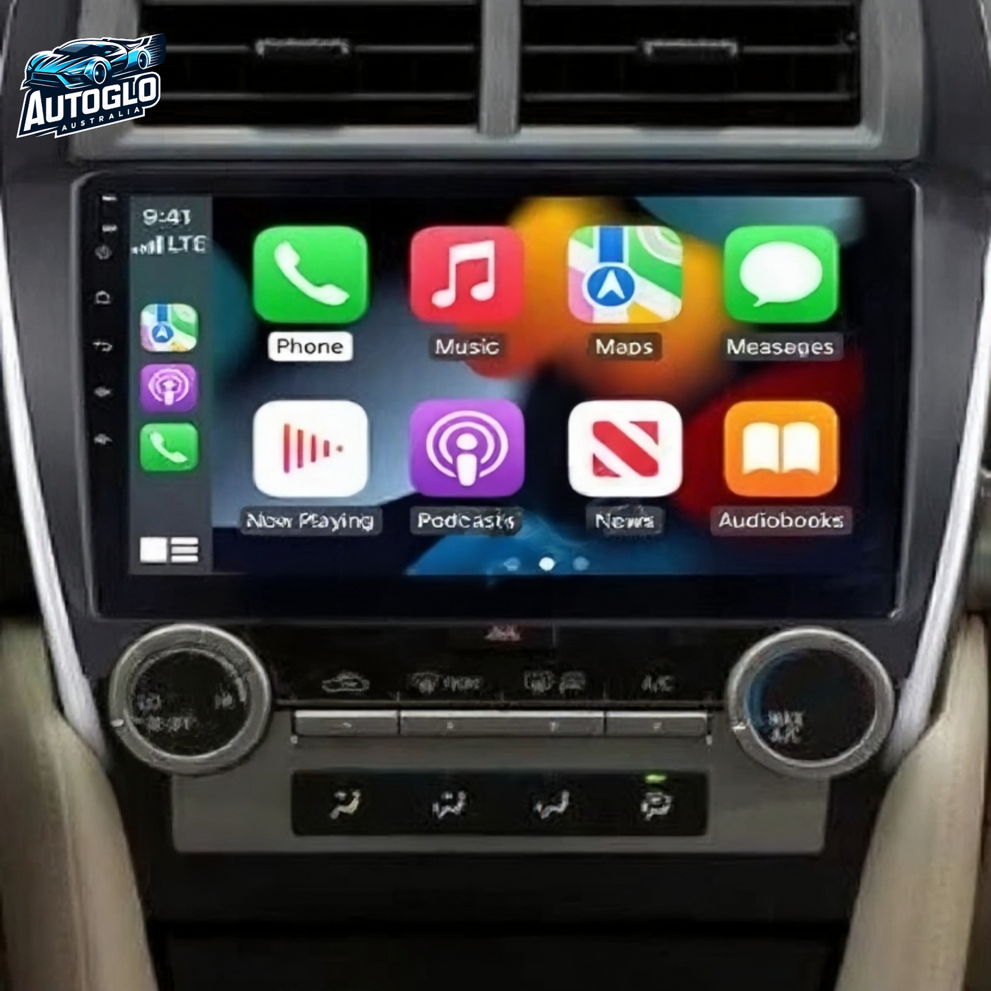 Autoglo Australia 10.1" Carplay Android 2GB+32GB BT GPS NAVI Stereo for TOYOTA CAMRY (2012-14)