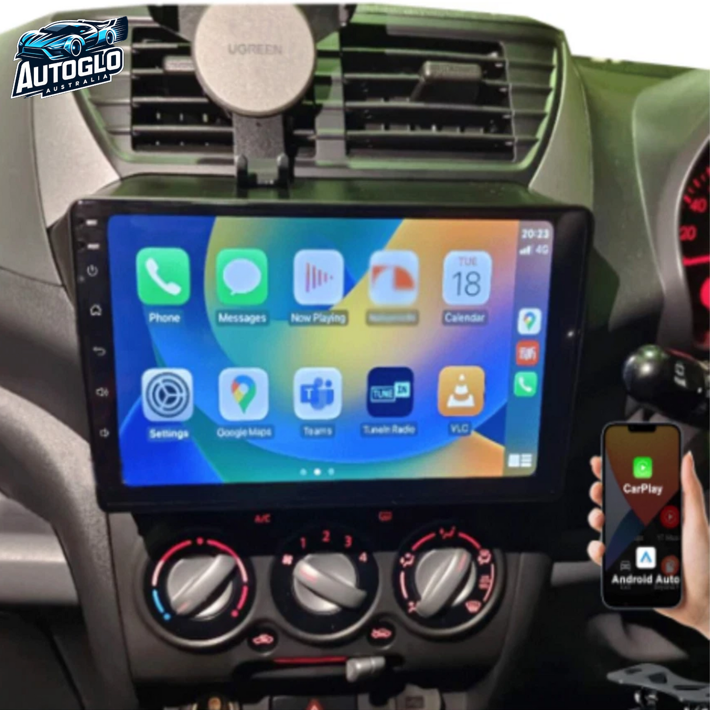 Autoglo Australia 9" Android Carplay BT GPS Stereo for SUZUKI ALTO 2GB+32G (2009-14)