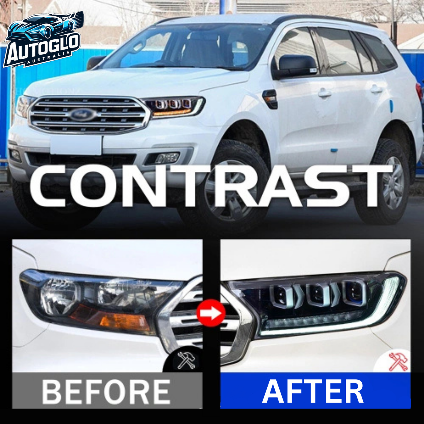 LED Headlights for Ford Ranger 2015-2020 v1