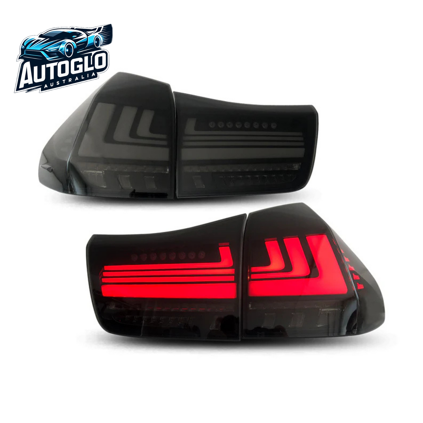Autoglo Australia LED Tail Lights For Lexus RX 2003-2009 RX330 RX350 RX400h Start UP Animation