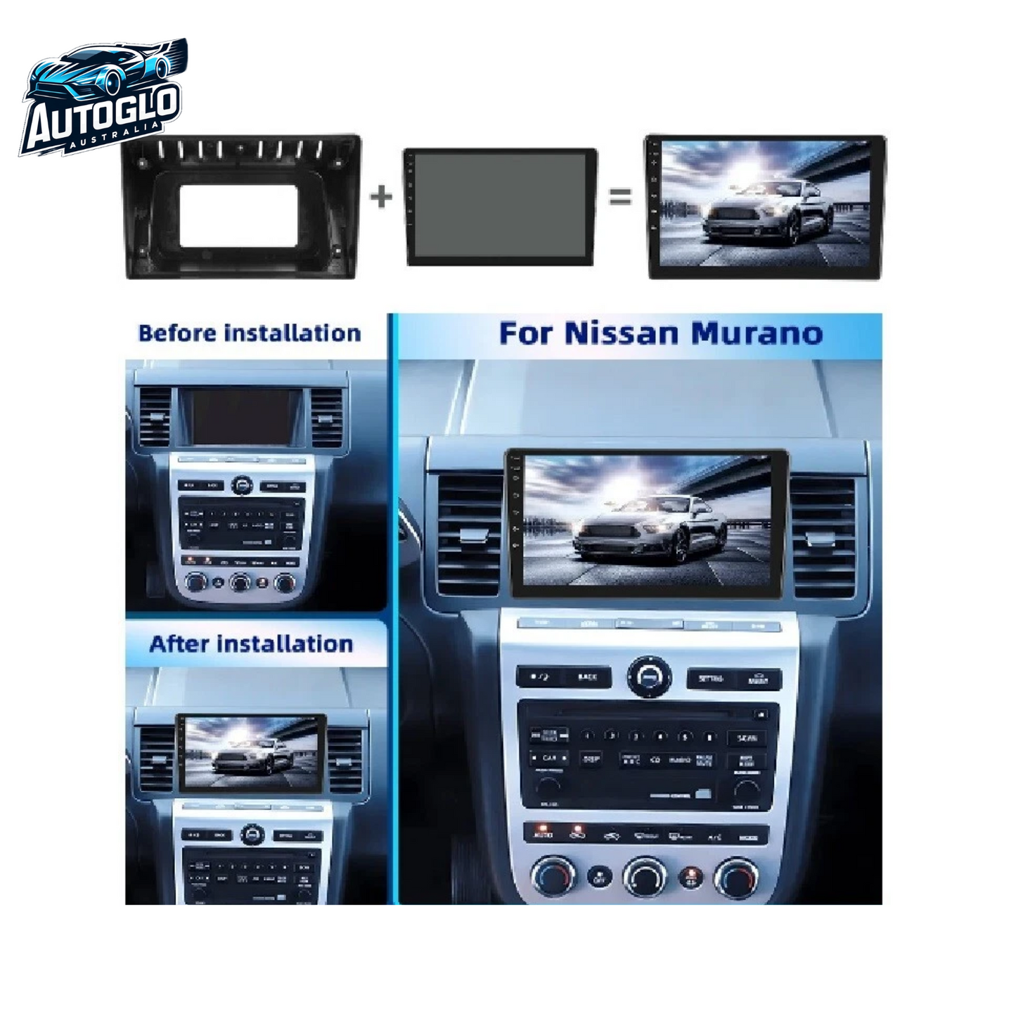 Autoglo Australia 9" (2+32G) Android Carplay BT GPS WiFi Stereo for NISSAN MURANO (2004-2008)