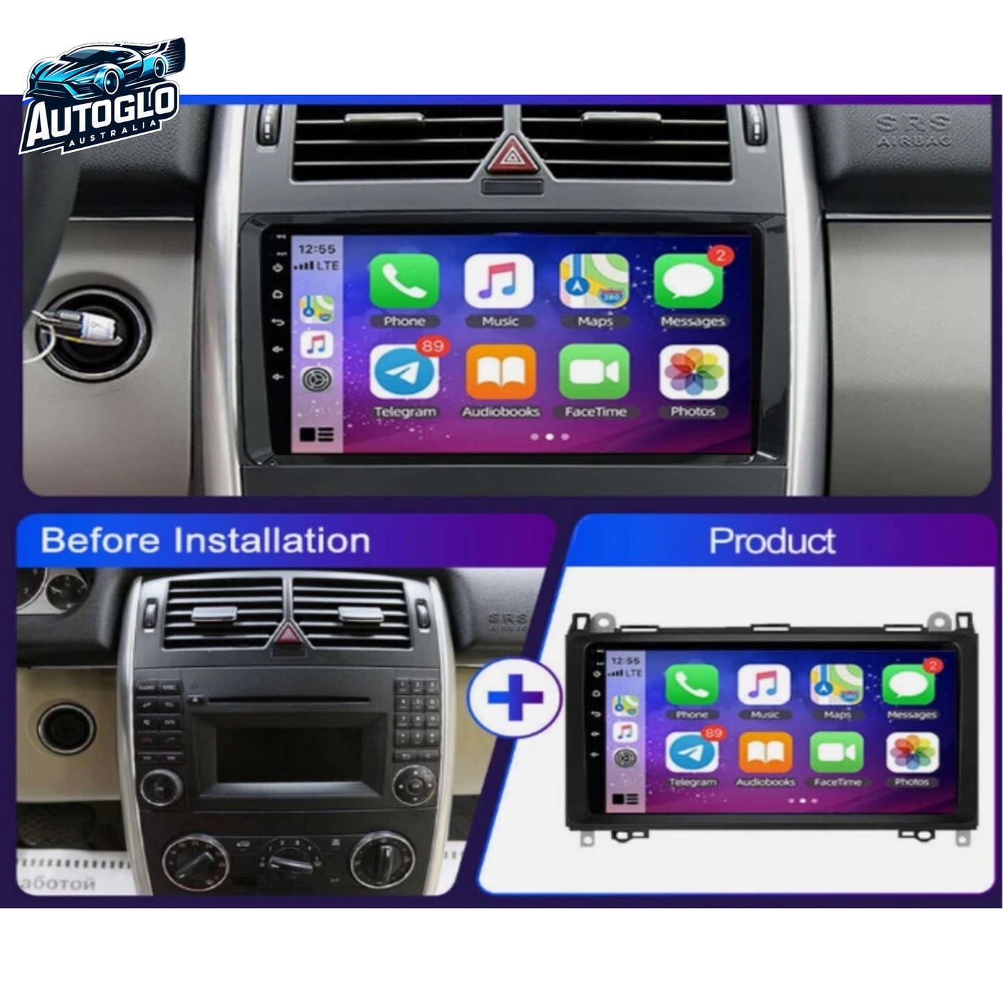 Autoglo Australia 10.1" Android 13 Stereo Carplay for MERCEDES BENZ W639 VITO 2GB+32G (2013-18)