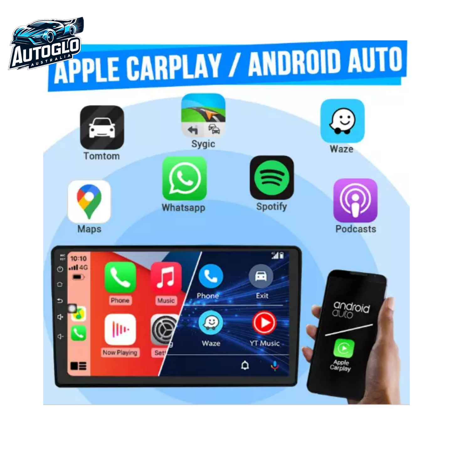 Autoglo Australia 9" CarPlay Android 13.0 BT GPS WiFi Stereo For MAZDA CX 7 (2008 -15) 2GB+32GB