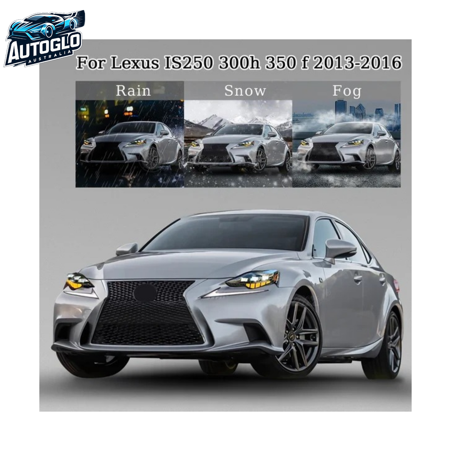 Autoglo Australia For Lexus IS250 300h 350 f 2013-2016 LED Headlights