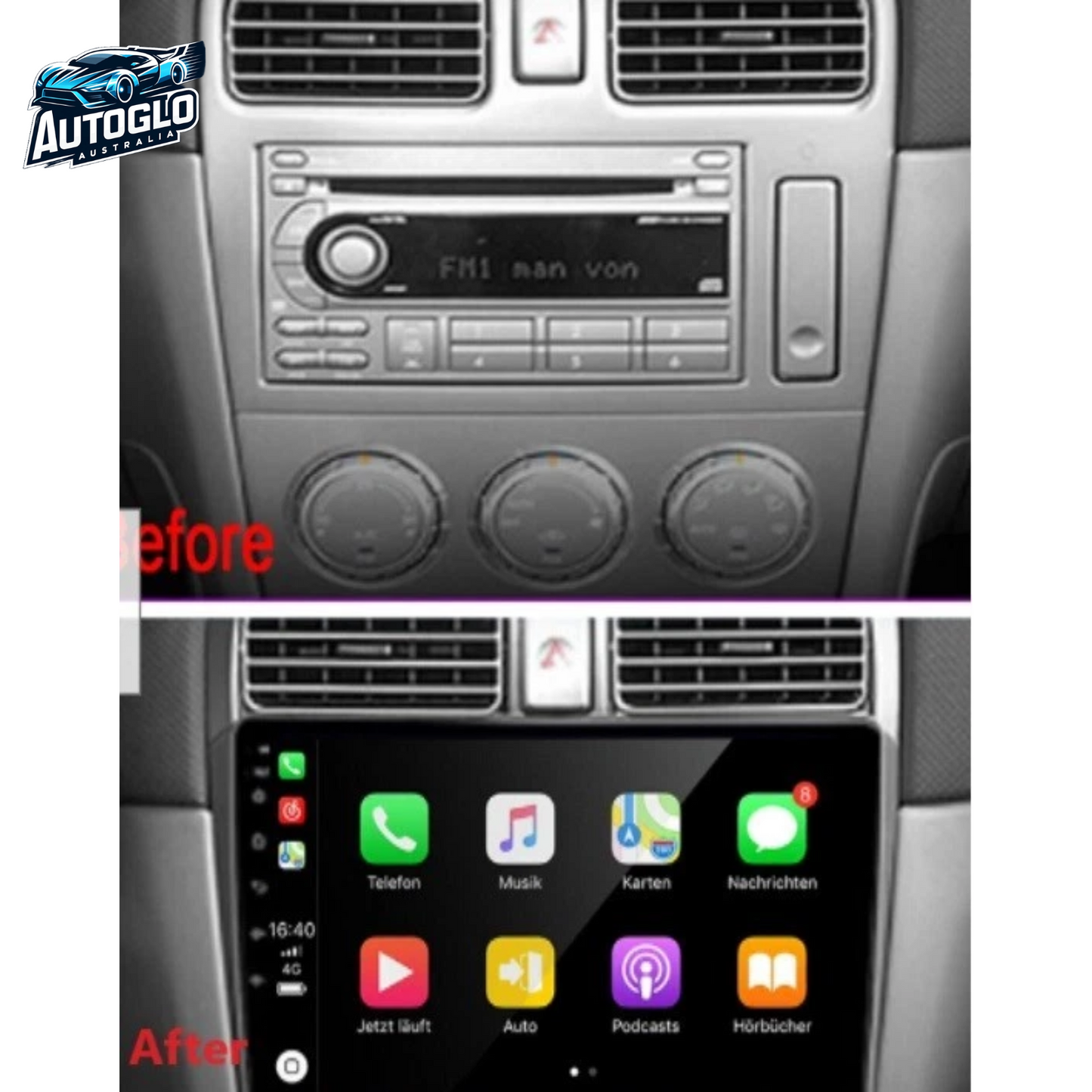 Autoglo Australia 9" (2G+32G) GPS BT WiFi CARPLAY ANDROID Stereo SUBARU FORESTER IMPREZA (2004-08)