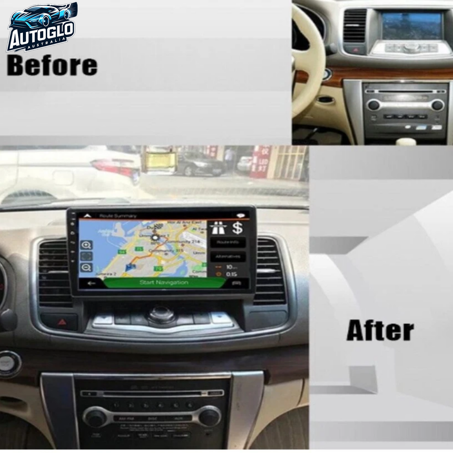 Autoglo Australia 10" Android 13 Carplay BT GPS Stereo for Nissan Maxima J32 2GB+32G (2009-13)