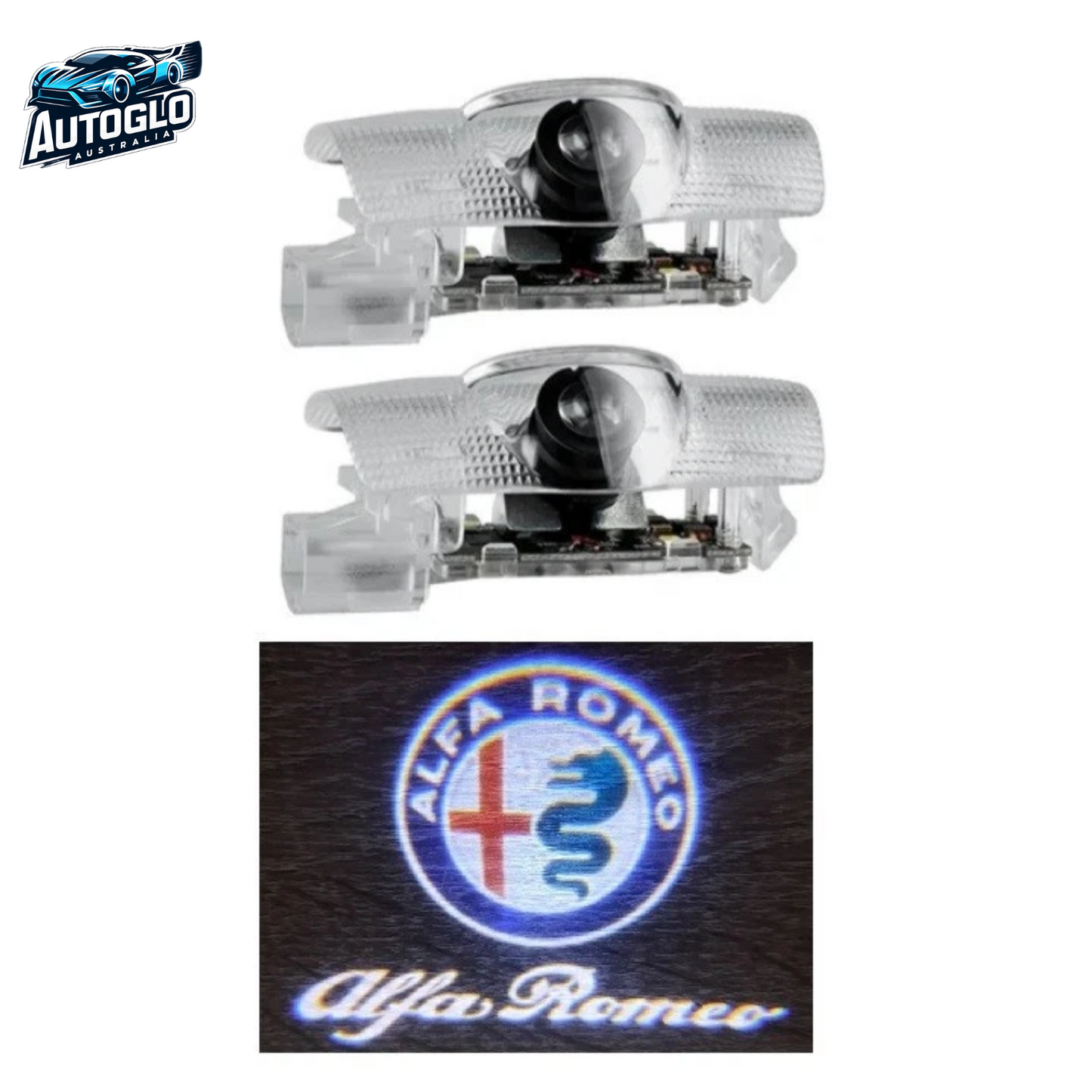 Autoglo Australia For APLHA ROMEO (2010-2021) Car led Door Welcome Lights Projector