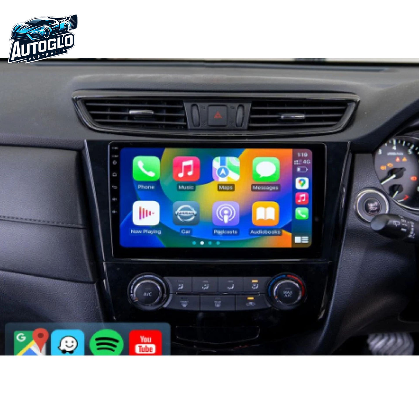 Autoglo Australia 10.1" Android Carplay Stereo for Nissan Qashqai X-Trail T32 - 2012-22 (2GB+32G)