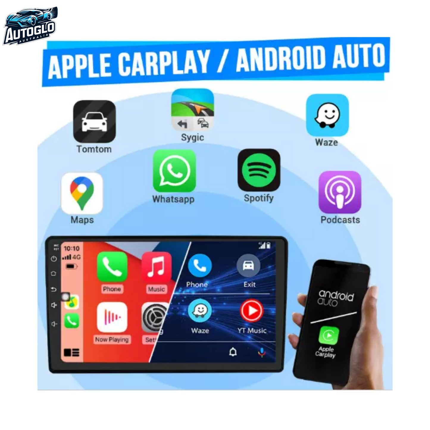 Autoglo Australia 9" CarPlay Android WiFi Stereo For GREAT WALL HAVAL H2 (2014-20) 2GB+32GB