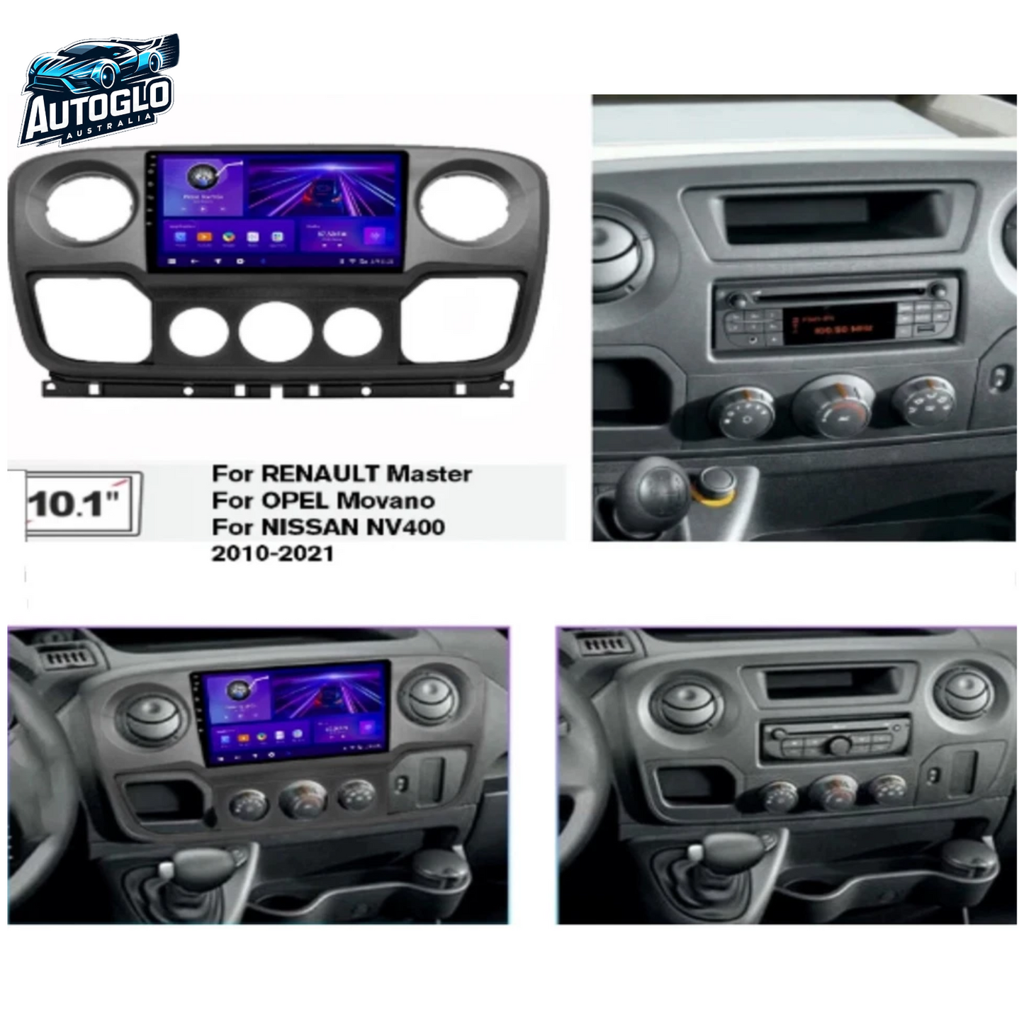 Autoglo Australia 10" (2G+32G) BT WiFi CARPLAY Stereo For RENAULT MASTER NISSAN NV400 (2011-17)