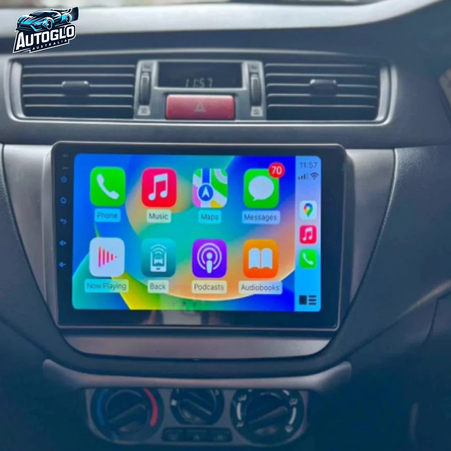 Autoglo Australia 9" (2G+32G) GPS BT WiFi CARPLAY ANDROID Stereo For Mitsubishi Lancer (2002-10)