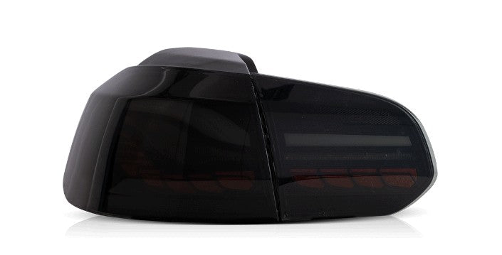 VLAND Smoked LED Tail Lights For 2008-2013 VW Volkswagen Golf6 MK6 W/Sequential