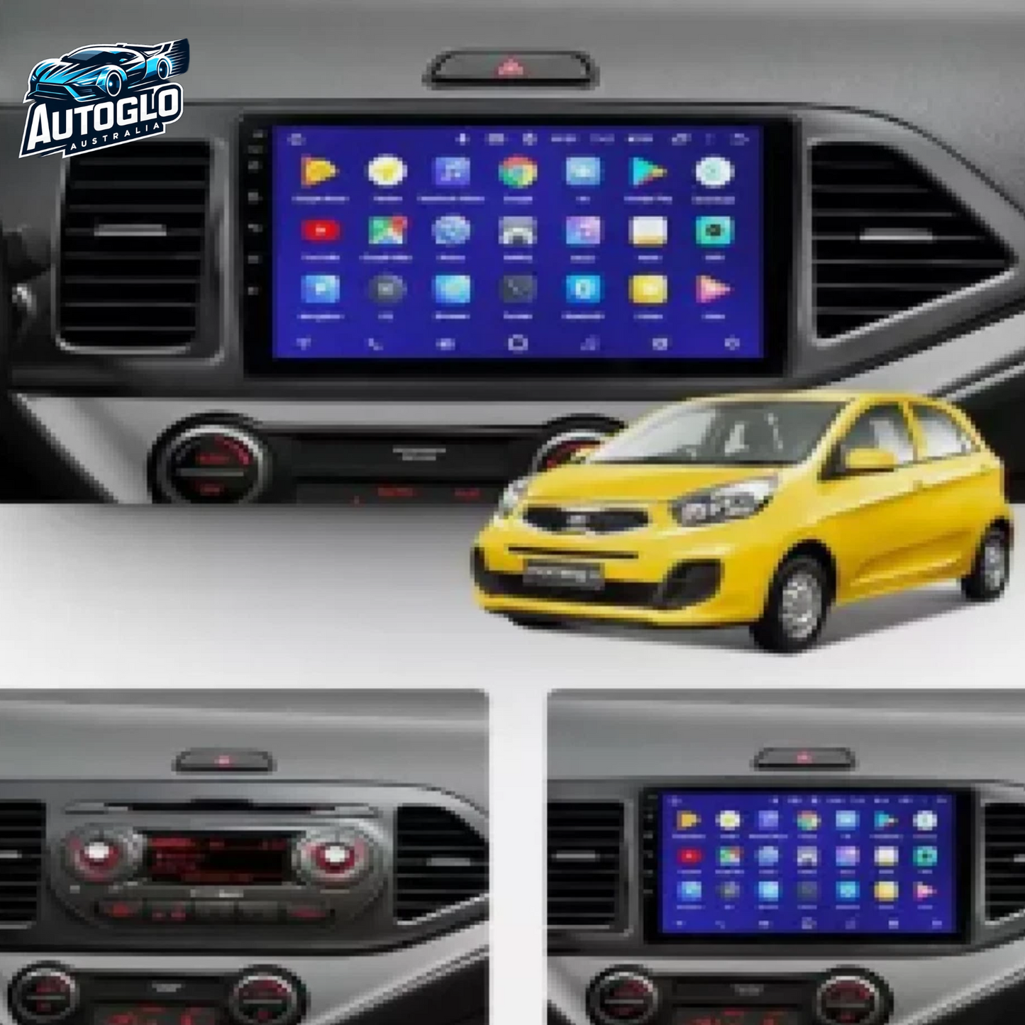 Autoglo Australia 9" Android Carplay BT GPS Stereo for KIA PICANTO 2GB+32GB (2011-16)
