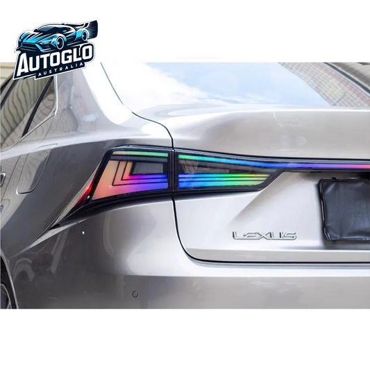 RGB LED Taillights for Lexus IS250 300h 350 F (2014-2020) - Full LED Assembly with Sequential Indicators