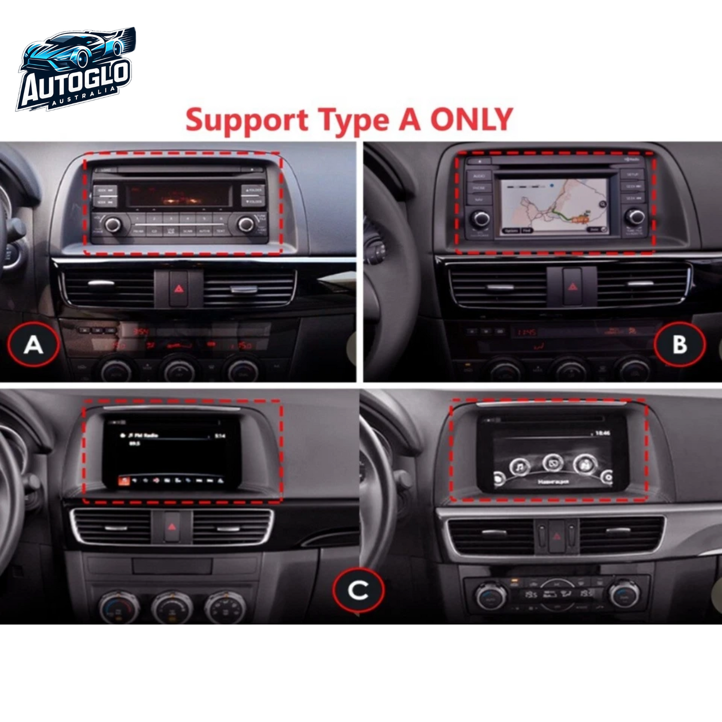 Autoglo Australia 9" CarPlay Android For MAZDA CX5 (2013+ Models) GPS BT WiFi 2GB+32GB