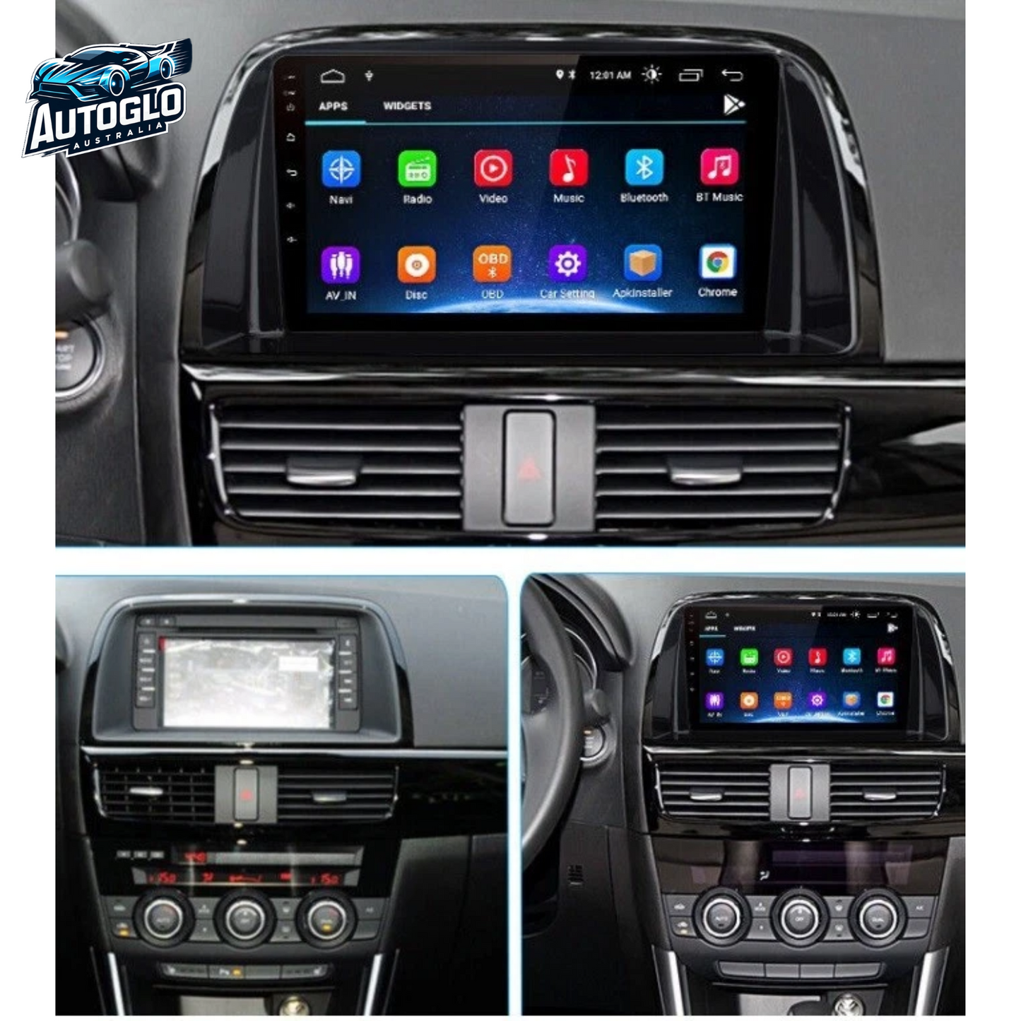 Autoglo Australia 9" CarPlay Android 13 GPS BT WiFi Stereo For MAZDA CX5 (2012 -16) 2GB+32GB