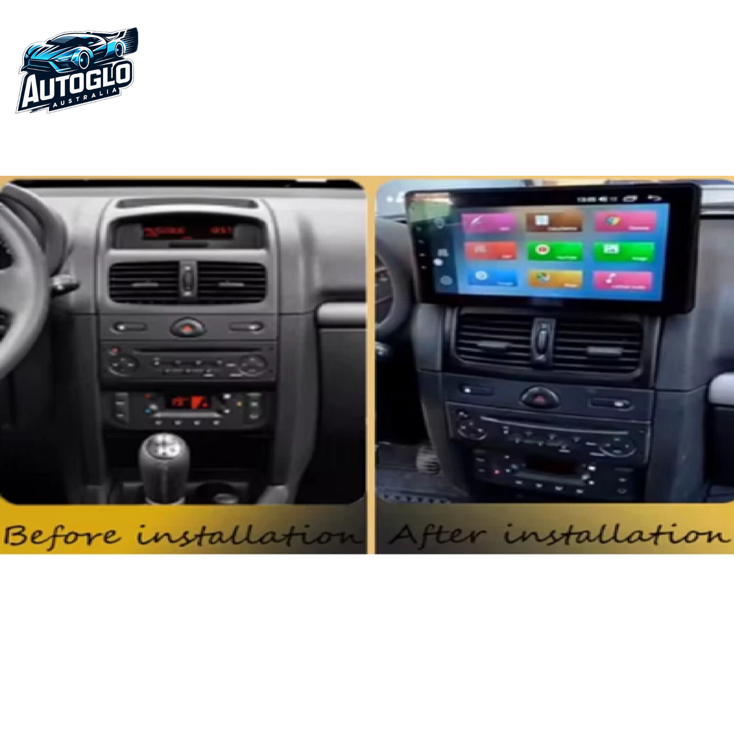 Autoglo Australia 9" Android 13 Carplay Stereo BT GPS for RENAULT CLIO 2 (2009-2015)