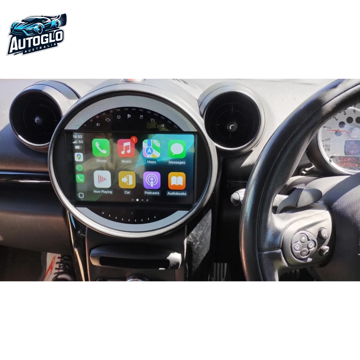 Autoglo Australia 9" (2G+32G) GPS BT WiFi CARPLAY ANDROID Stereo For BMW MINI (2011-15)