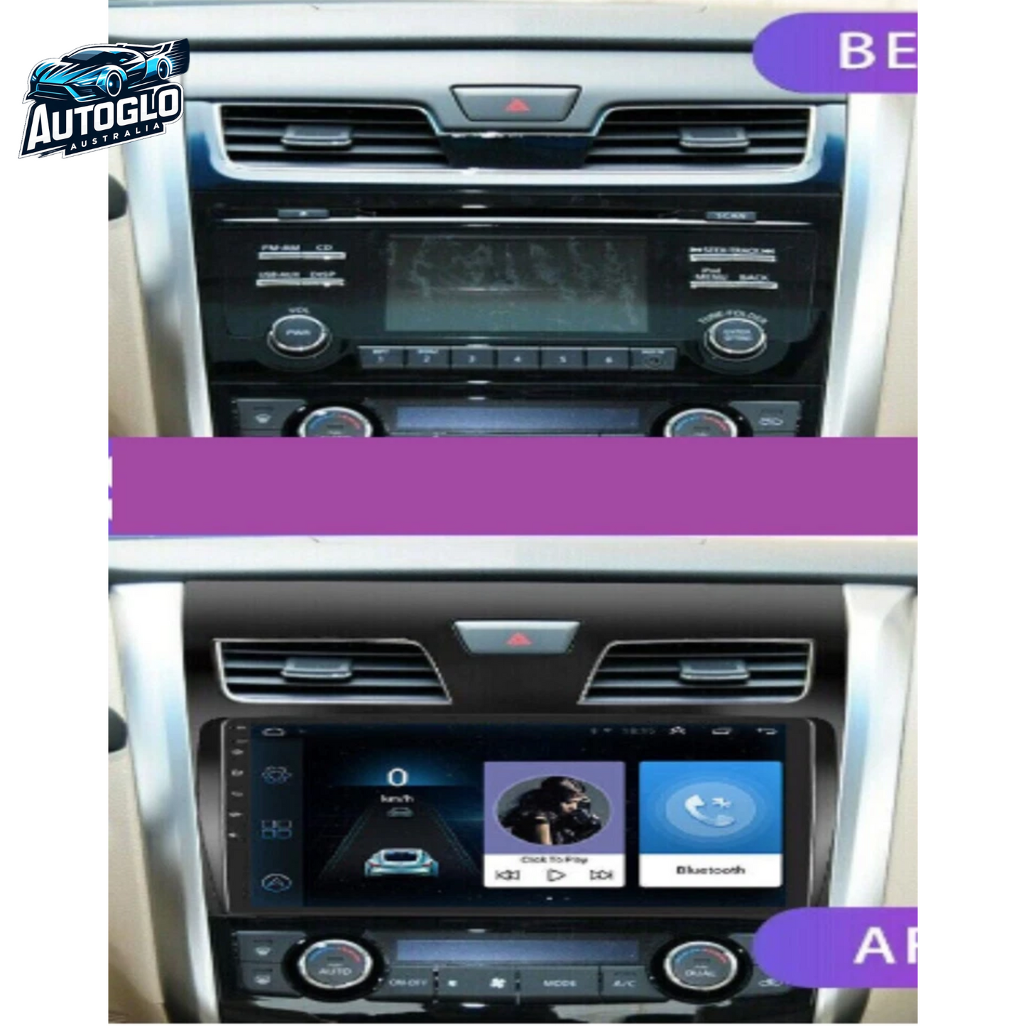Autoglo Australia 10.1" Android 13 Carplay Stereo for NISSAN ALTIMA BT GPS NAVI 2GB+32G (2013-18)