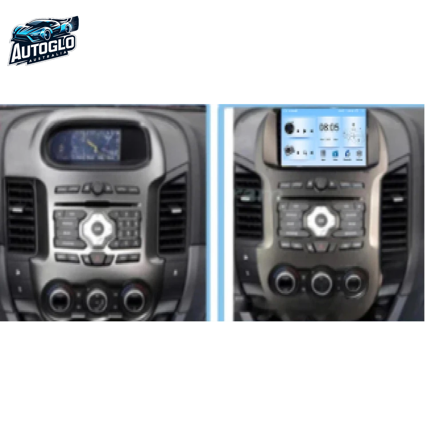 Autoglo Australia 9" (2G+32G) GPS BT WiFi CARPLAY ANDROID Stereo For FORD RANGER (2012-15)